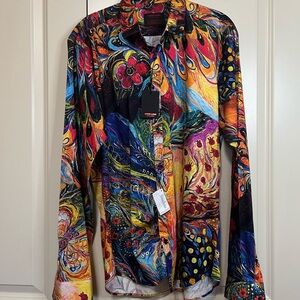 Jared Lang Multicolor Artistic Shirt